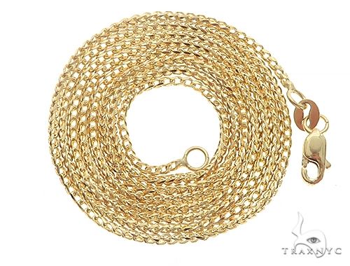 10kt 2024 real gold franco chain 1.5mm 20 inch