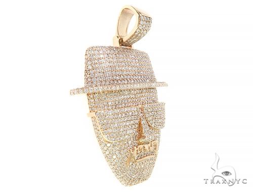 Diamond face store pendant