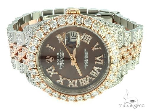 Mens Diamond DateJust 36mm Rolex Watch 65741 buy online in NYC