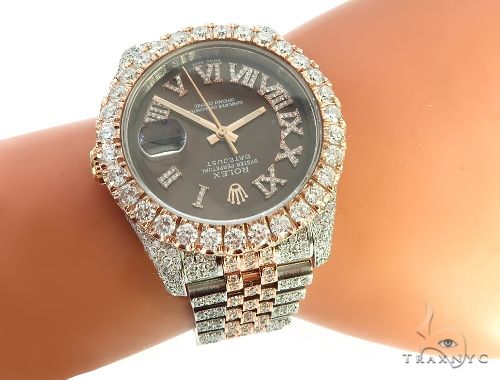 Mens Diamond DateJust 36mm Rolex Watch 65741 buy online in NYC