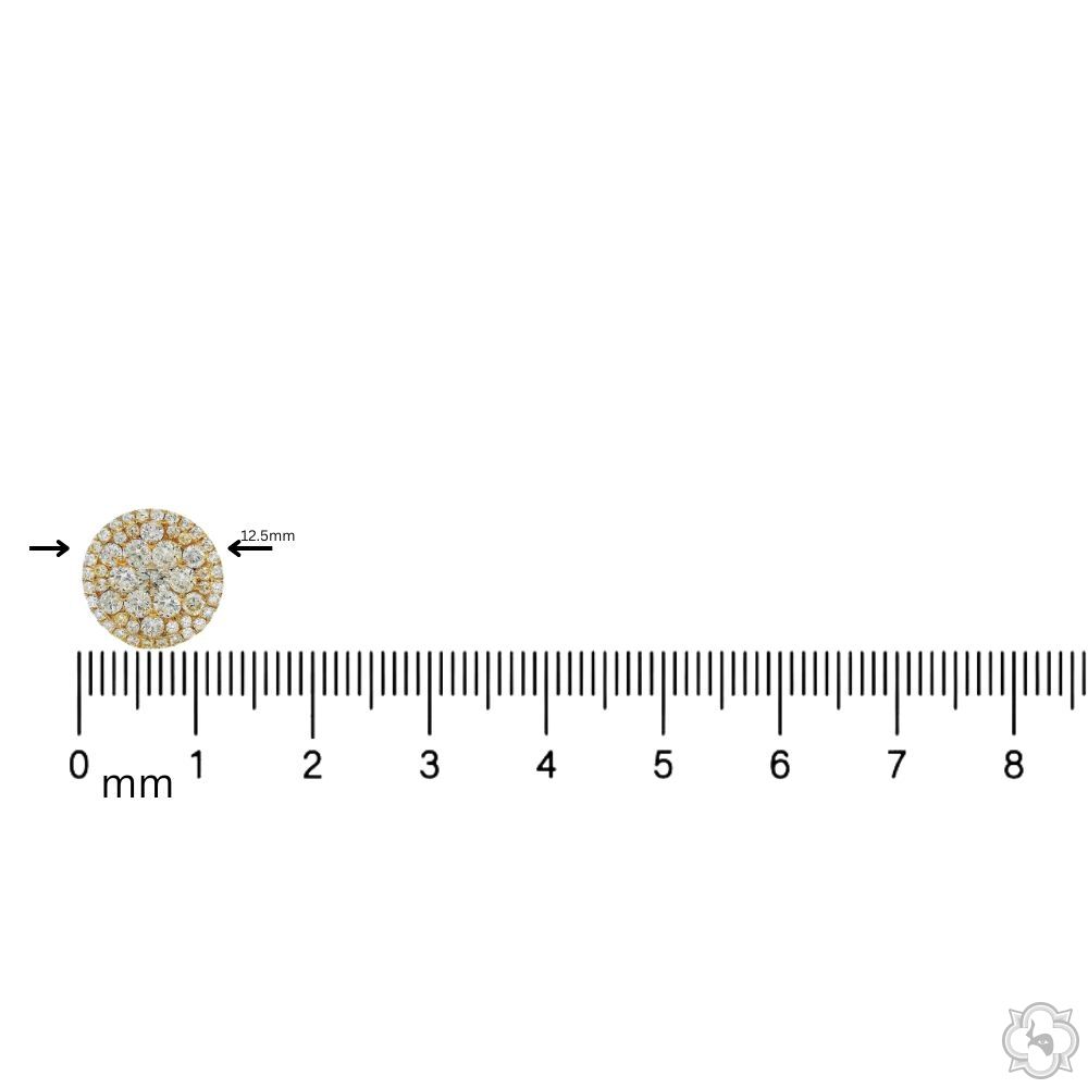 TRAX NYC 14Kゴールド ダイヤモンド ピアスセット 8mm TRAX NYC 14K