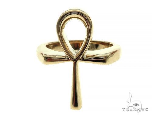 HOUWU Ankh Ring for Women Girls African Egyptian Cross Charms Finger Ring  Jewelry No Fading No