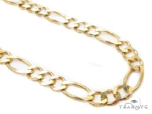 Mens 14k Solid Yellow Gold Figaro Chain 24 Inches 65833: buy