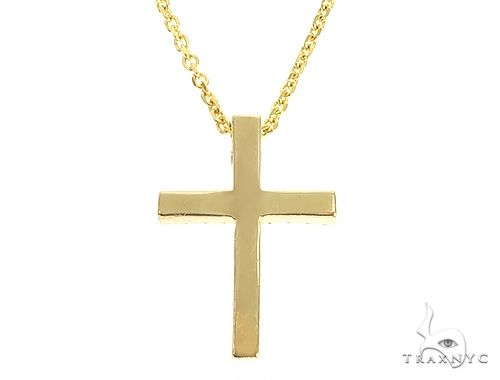 Gold Cross Charm Necklace – Pineal Vision Jewelry