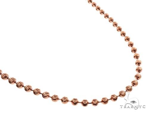 14K Rose Gold Moon Cut Chain 26 Inches 5mm 65888: buy online in