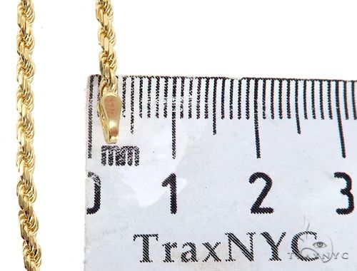 3mm mm diamond cut rope chain