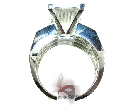 10K White Gold & Diamond Octi-Ring 6599