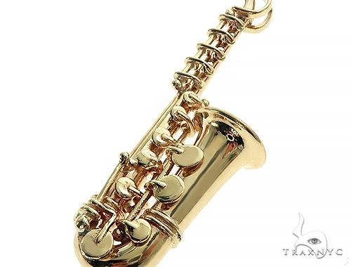 Yellow Gold Saxophone Charm - 14k on sale Woodwind Musical Instrument Musician's Gift