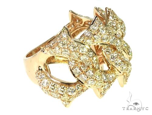 14k Yellow Gold Diamond Spike Cuban Ring 1.9 Ctw – Avianne Jewelers