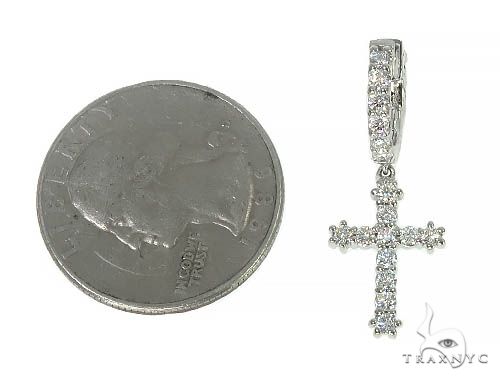 ◆STONEHENgE◆ 14K Diamond Piercing M0798D Single 14K Gold Diamond Single Cross Earrings 66198: buy online in