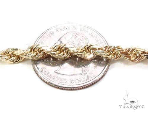 Mens 14k Solid Yellow Gold Rope Chain 24 Inches 4mm 66237: buy online in  NYC. Best price at TRAXNYC.