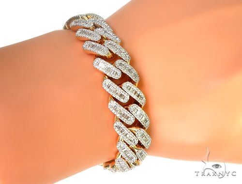 Baguette hot sale cuban bracelet