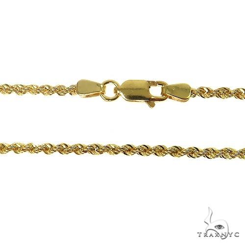 14K Yellow Gold Hollow Rope Link Chain 28 Inches 66293: buy