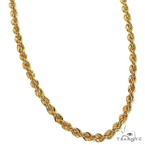 14k yellow gold pendant with rope outlet style