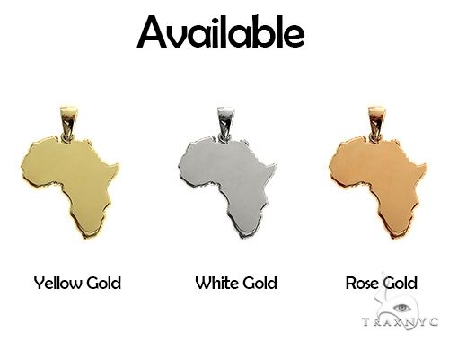 14kt gold deals africa pendant