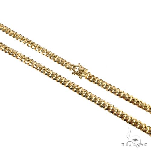 14k Yellow Gold Solid Miami Cuban Link Chain 26 Inches 7mm 66421