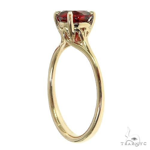 14K Gold Garnet Solitaire Engagement Ring 66422