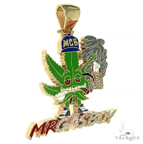 10K Gold Mr.Gas Boy Weed Pendant 66479: buy online in NYC