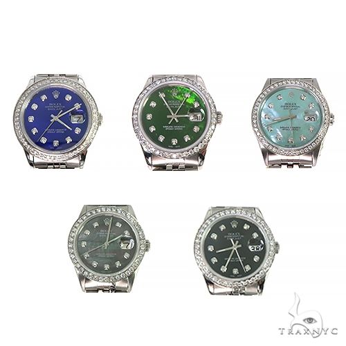 Diamond bezel watch outlet mens