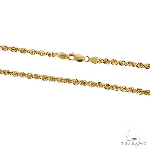 10kt Real Gold Rope Chain 8mm Thick 