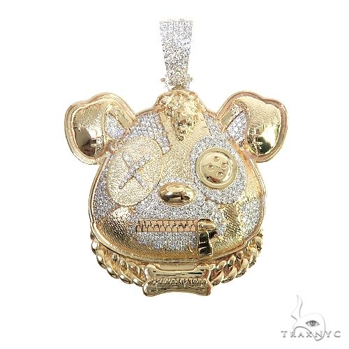 Custom Made 14K Gold Misunderstood Bear Diamond Pendant 66637: buy online  in NYC. Best price at