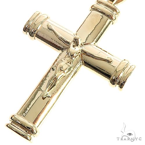 14K Gold Crucifix Cross Pendant 66657