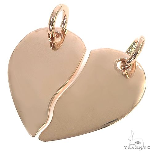 14k Real Gold Broken Heart Pendant/Charm- Real Gold Broken outlets Heart For Him/Her