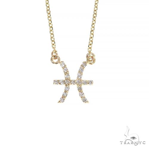 14K Gold Pisces Diamond Necklace 66715: buy online in NYC. Best price at