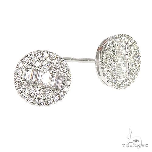 18K Gold Diamond Earrings 66733