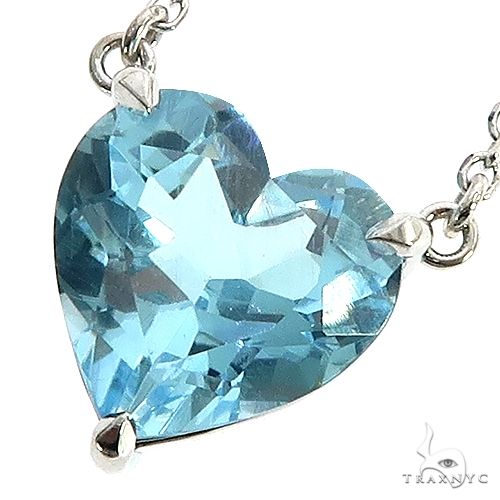Shop Blue Sapphire & Diamond 18K Gold Pendant Chain | Gehna