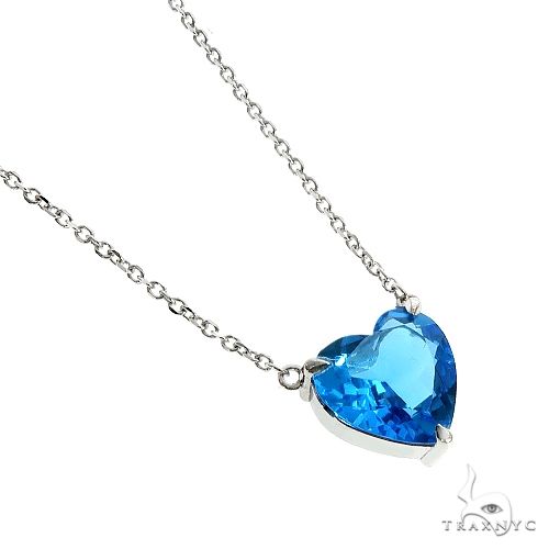 Sterling Silver Blue Topaz Necklace at Rs 4620/piece | खरे चांदी का गले का  हार in Jaipur | ID: 4326138873