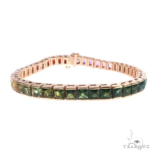 ★COURONNE★ Le Temp l Bracelet_RCEAX25145GDX 14K Gold Palm Franco Chain Bracelet, Wheat Foxtail Curb