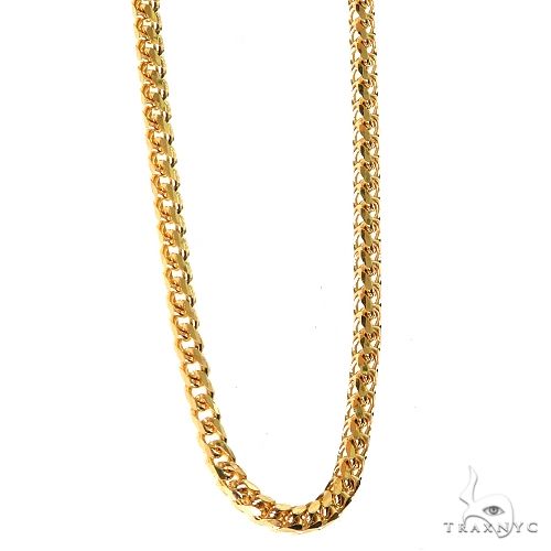 10K Yellow Gold Solid Franco Link Chain 20 Inches 2mm 66779
