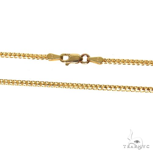 10K Yellow Gold Solid Franco Link Chain 20 Inches 2mm 66779