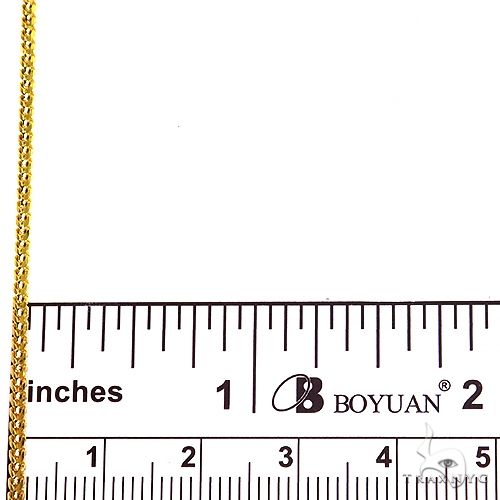 10K Yellow Gold Solid Franco Link Chain 20 Inches 2mm 66779