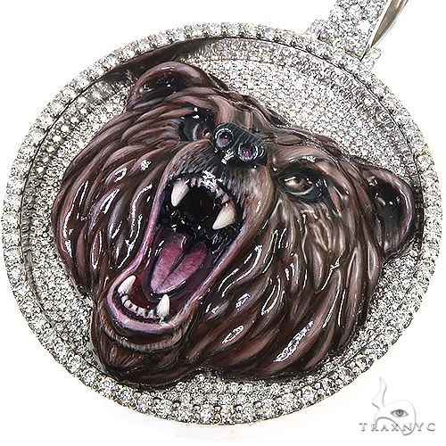 ★US限定 Grizzly Bear ポケット 【Diamond Supply】★ Custom Made Grizzly Bear Diamond Pendant 66845: buy online