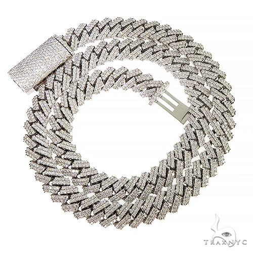 Prong Set Diamond Cuban Chain 66851: buy online in NYC. Best