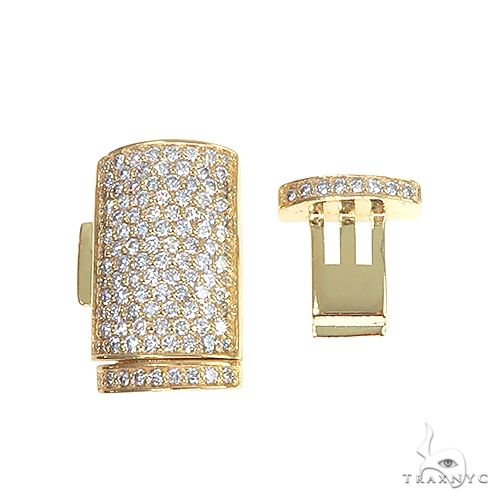 14K Gold Custom Miami Cuban Diamond Lock 66882