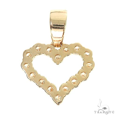 14K Gold Diamond Heart Pendant 67072: buy online in NYC