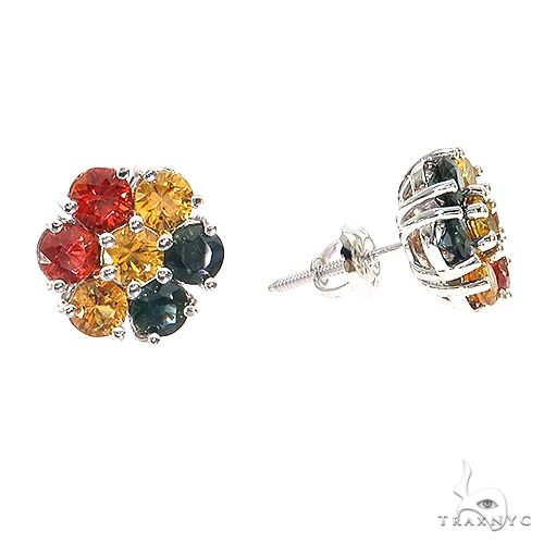 ピアス Numbering Flower Earrings #8272 SA5B0001 1.51ct t.w. Black & White Diamond Flower Earrings – HANIKEN