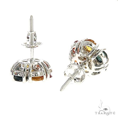 ピアス Numbering Flower Earrings #8272 SA5B0001 Silver & Multicolor Flower Earrings by Acne Studios on Sale