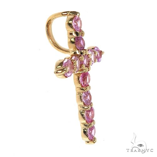 Pink Sapphire Cross Pendant 67147: buy online in NYC. Best