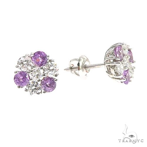 Purple sapphire on sale stud earrings