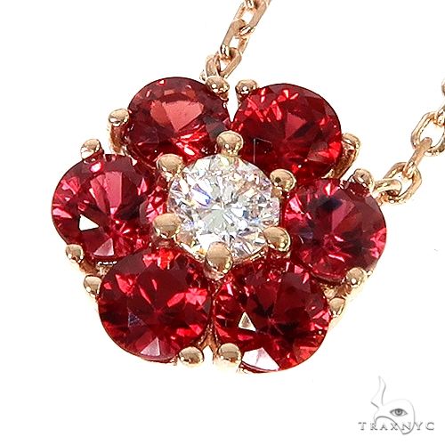 Red sapphire store necklace