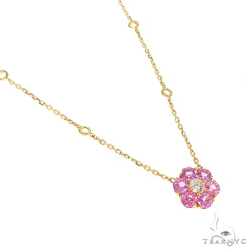 Cherry Blossom Diamond Flower Necklace 67218