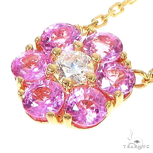 Cherry Blossom Diamond Flower Necklace 67218