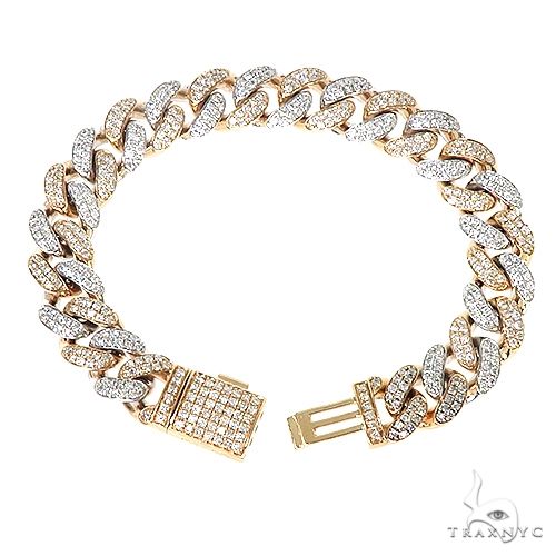 Gorgeous 10K sale Diamond & two tone bracelet