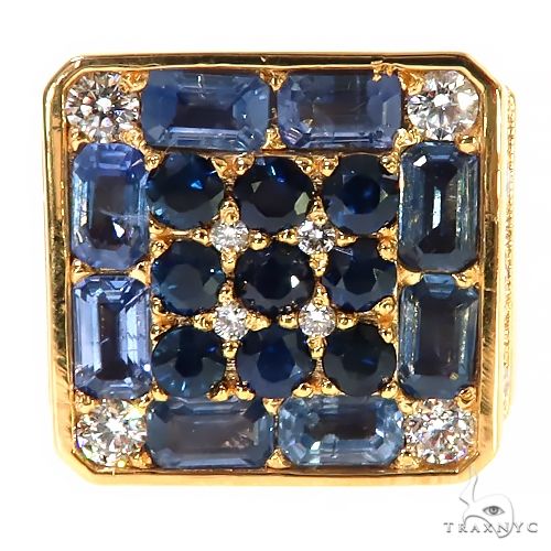 Blue sapphire store pinky ring