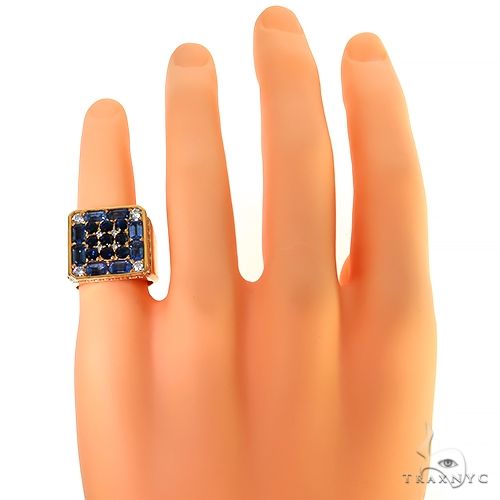 Sapphire pinky deals ring mens