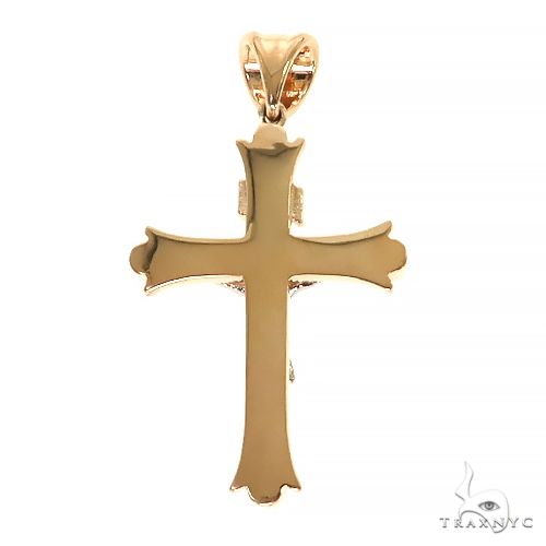 14K Yellow Gold Cross deals two tones. Signed-Unique